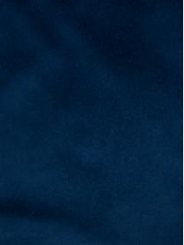 Bestickte Samt-Kissenhülle Elefco, 100% Polyestersamt, Dunkelblau, Goldfarben, B 40 x L 40 cm