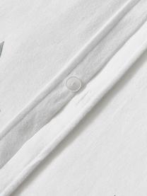 Flanellen kussensloop Fraser, Weeftechniek: flanel Flanel is een knuf, Wit, saliegroen, B 60 x L 70 cm