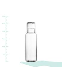 Jarra con vaso Luna, 1 L, Vidrio, Transparente, 1 L