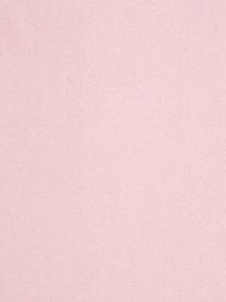 Prześcieradło z gumką z flaneli Biba, Blady różowy, S 180 x D 200 cm