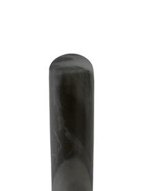 Marmeren keukenrolhouder  Johana, Marmer, Gemarmerd zwart, Ø 15 x H 30 cm