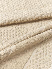 Asciugamano con motivo a nido d'ape in varie misure Katharina, Beige, Asciugamano, Larg. 50 x Lung. 100 cm, 2 pz