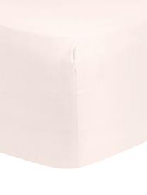 Drap-housse en satin de coton rose Comfort, Rose, larg. 140 x long. 200 cm