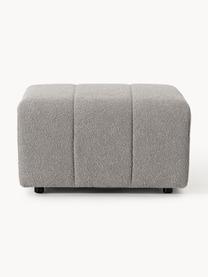 Bouclé-Sofa-Hocker Lena, Bezug: Bouclé (93 % Polyester, 6, Gestell: Buchenholz, Spanplatte, H, Füße: Kunststoff, Bouclé Grau, B 78 x T 75 cm