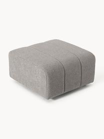 Bouclé-Sofa-Hocker Lena, Bezug: Bouclé (93 % Polyester, 6, Gestell: Buchenholz, Spanplatte, H, Füße: Kunststoff, Bouclé Grau, B 78 x T 75 cm