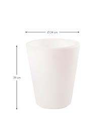 Lámpara de suelo Shining Pot, con enchufe, Lámpara: plástico, Cable: plástico, Blanco, Ø 34 x Al 39 cm