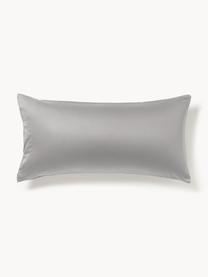 Poszewka na poduszkę z satyny bawełnianej Comfort, Ciemny szary, S 40 x D 80 cm