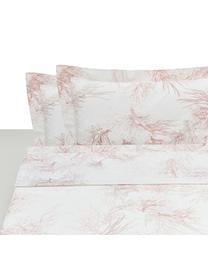 Ropa de cama de percal Atollo, 4 pzas., Tonos rosas, Cama 180/200 cm (250 x 290 cm)