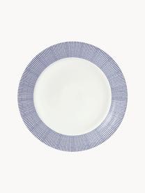 Talerz duży z porcelany Pacific Blue, Porcelana, W kropki, Ø 29 cm