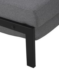 Sofá cama Edward, plegable, Tapizado: 100% poliéster Resistenci, Tejido gris oscuro, An 152 x F 96 cm