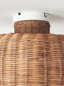 Lampada da soffitto in rattan Krisa, Metallo, rattan, Marrone, Larg. 50 x Alt. 32 cm