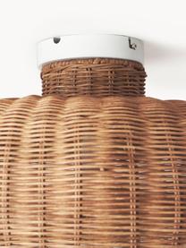 Lampada da soffitto in rattan Krisa, Metallo, rattan, Marrone, Larg. 50 x Alt. 32 cm