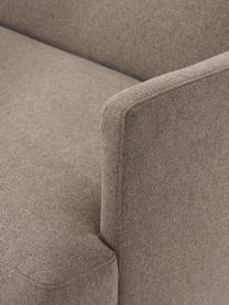 Schlafsofa Fluente (3-Sitzer), Bezug: 100 % Polyester Der strap, Gestell: Massives Kiefernholz, Webstoff Taupe, B 220 x T 88 cm