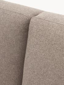 Schlafsofa Fluente (3-Sitzer), Bezug: 100 % Polyester Der strap, Gestell: Massives Kiefernholz, Füße: Metall, pulverbeschichtet, Webstoff Taupe, B 220 x T 88 cm