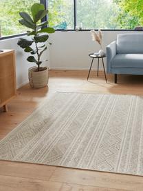 Teppich Lisa mit Ethnomuster in Creme/Beige, 48% Jute, 43% Wolle, 9% Viskose, Beige, Creme, B 160 x L 230 cm (Grösse M)