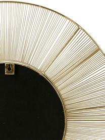 Okrągłe lustro ścienne z metalową ramą Senna, Odcienie złotego, Ø 51 x G 2 cm