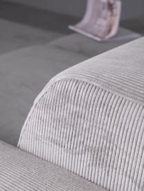 Cord-Sofa Melva (3-Sitzer) in Grau, Bezug: Cord (92% Polyester, 8% P, Gestell: Massives Kiefernholz, Spa, Füße: Kiefernholz Die Füße befi, Cord Grau, B 240 x T 101 cm