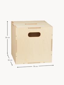 Holz-Aufbewahrungsbox Cube, Birkenholzfurnier

Dieses Produkt wird aus nachhaltig gewonnenem, FSC®-zertifiziertem Holz gefertigt., Helles Holz, B 36 x T 36 cm