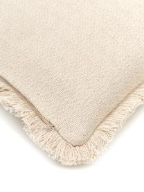 Poszewka na poduszkę z frędzlami Lorel, 100% bawełna, Beżowy, S 30 x D 50 cm