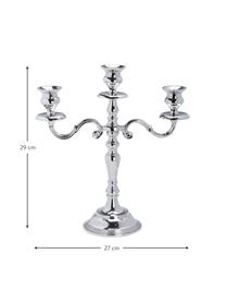 Candelabro clásico Silverlights, Aluminio, Aluminio, Ø 27 x Al 29 cm