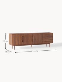 Sideboard Paul aus Mangoholz, Mangoholz, lackiert, B 220 x H 75 cm