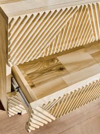 Cómoda de madera Louis, Estructura: madera de fresno maciza b, Parte trasera: tablero de fibras de dens, Madera de fresno, An 100 x Al 75 cm