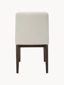 Čalouněná židle Koga, Krémově bílá, tmavé jasanové dřevo, Š 47 cm, V 86 cm