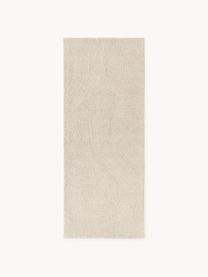 Handgeweven laagpolig vloerkleed Eleni uit gerecycled materiaal, Beige, B 80 x L 200 cm