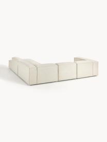 Modulares XL-Ecksofa Lennon, Bezug: 100 % Polyester Der strap, Gestell: Massives Kiefernhol, Sper, Webstoff Off White, B 329 x T 269 cm, Eckteil links