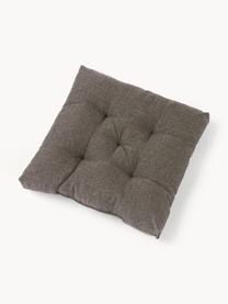 Cojín para asiento de exterior Oline, 2 uds., Funda: 60% algodón, 40% poliéste, Taupe, An 40 x L 40 cm