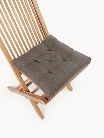 Cojín para asiento de exterior Oline, 2 uds., Funda: 60% algodón, 40% poliéste, Taupe, An 40 x L 40 cm