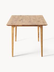 Mesa de comedor de madera de roble maciza Archie, tamaños diferentes, Madera de roble maciza aceitada con certificación FSC, Madera de roble aceitada, An 180 x F 90 cm