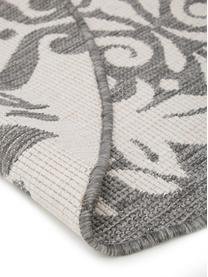 Kulatý vnitřní a venkovní oboustranný koberec Madrid, 100% polypropylen, Šedá, krémová, Ø 200 cm (velikost L)