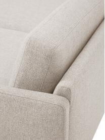Kleines Ecksofa Fluente, Bezug: 100 % Polyester Der strap, Gestell: Massives Kiefernholz, FSC, Webstoff Hellbeige, B 198 x T 152 cm, Eckteil links