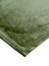 Placemats Simone, 2 stuks, 100% polyester fluweel, Olijfgroen, 35 x 45 cm