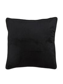 Housse de coussin velours 40x40 Blossom, 100 % velours de polyester, Noir, 45 x 45 cm