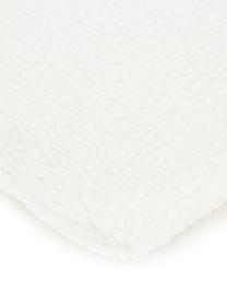 Zachte teddy-kussenhoes Mille in crème kleur, Crèmekleurig, 45 x 45 cm