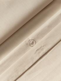 Housse de couette en percale de coton Elsie, Beige, larg. 200 x long. 200 cm