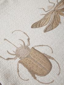 Geborduurde kussenhoes Tania met insectenmotief, 90% polyester, 10% linnen
Oeko-Tex Standaard 100, Klasse 1, Beige, B 45 x L 45 cm