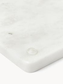Planche à découper en marbre Agata, Marbre, Blanc, marbré, larg. 38 x prof. 15 cm