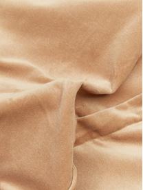 Housse de coussin en velours Sina, Velours (100 % coton), Ocre, larg. 45 x long. 45 cm