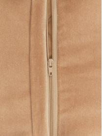 Housse de coussin en velours Sina, Velours (100 % coton), Ocre, larg. 45 x long. 45 cm