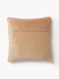 Housse de coussin en velours Sina, Velours (100 % coton), Ocre, larg. 45 x long. 45 cm