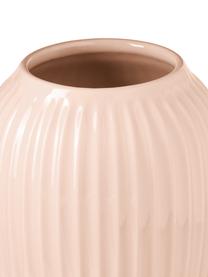 Jarrón artesanal de diseño Hammershøi, Porcelana, Rosa, Ø 17 x Al 20 cm