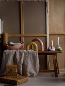 Decoratieve objecten Kia van keramiek, set van 2, Keramiek, Lichtroze, lichtgeel, B 29 x H 22 cm