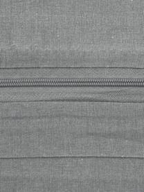 Bavlněné povlečení se sepraným efektem Arlene, Tmavě šedá, 200 x 200 cm + 2 polštáře 80 x 80 cm