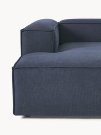 Sofá rinconera modular Lennon, Tapizado: 100% poliéster Alta resis, Estructura: madera de pino maciza, ma, Patas: plástico Las patas están , Tejido azul oscuro, An 238 x F 180 cm, chaise longue izquierda