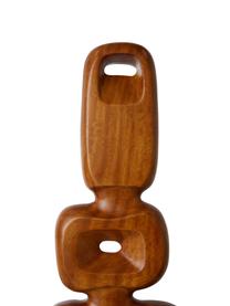 Oggetto decorativo grande in legno di teak Ornament, fatto a mano, Legno di teak, Legno scuro, Larg. 25 x Alt. 71 cm