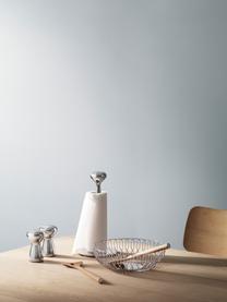 Küchenrollenhalter Alfredo aus Edelstahl, Edelstahl, poliert, Silberfarben, hochglanzpoliert, Ø 15 x H 32 cm
