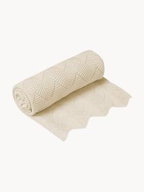 Baby-Kuscheldecke Scallop aus Bio-Baumwolle, 100 % Baumwolle (Bio), GOTS-zertifiziert, Hellbeige, L 100 x B 80 cm